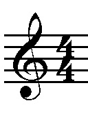 4:4 Treble Clef